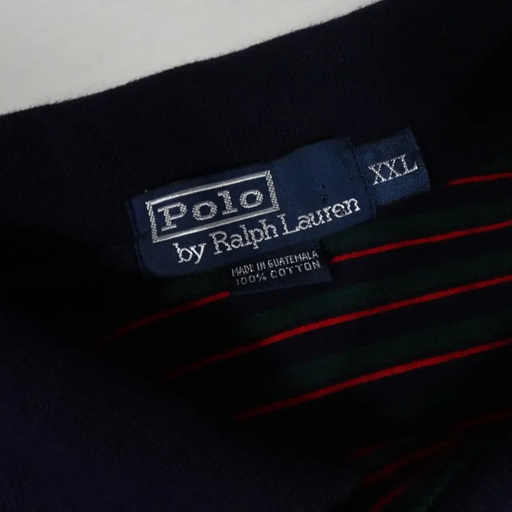 Ralph Lauren Vintage Y2K Striped Streetwear Polo Shirt Men's XXL